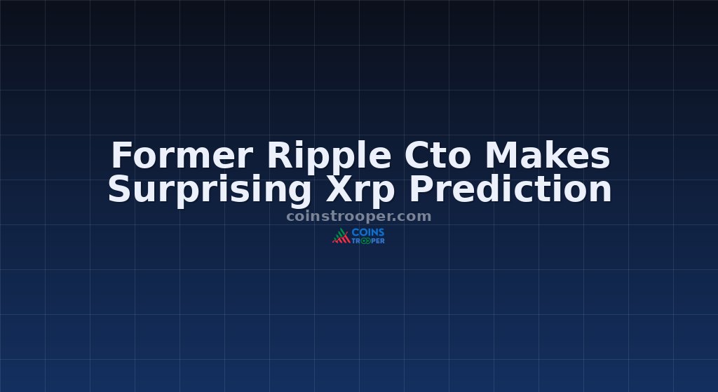 Former Ripple Cto Makes Surprising Xrp Prediction