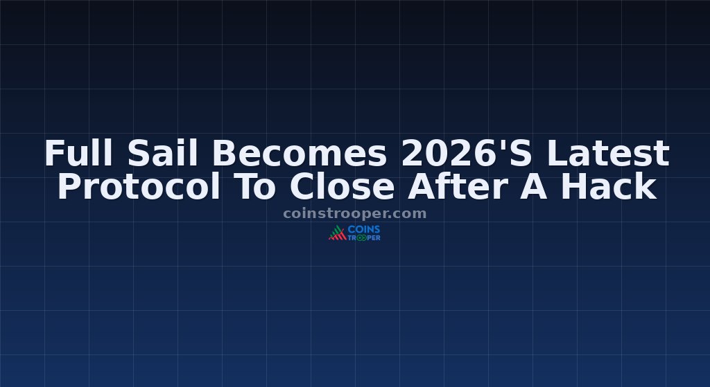 Full Sail Becomes 2026'S Latest Protocol To Close After A Hack