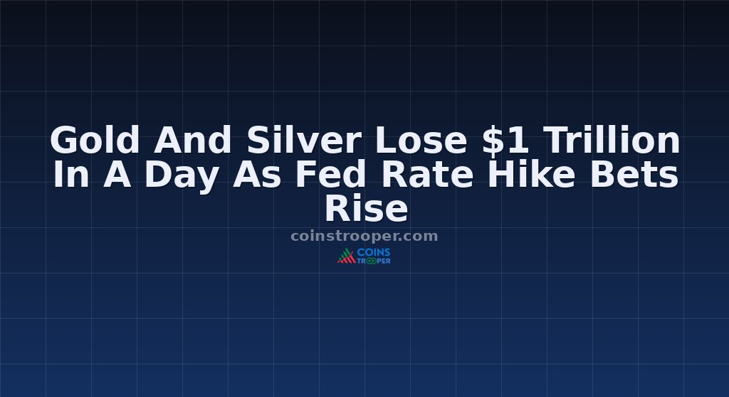 Gold And Silver Lose $1 Trillion In A Day As Fed Rate Hike Bets Rise