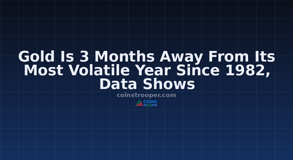 Gold Is 3 Months Away From Its Most Volatile Year Since 1982, Data Shows