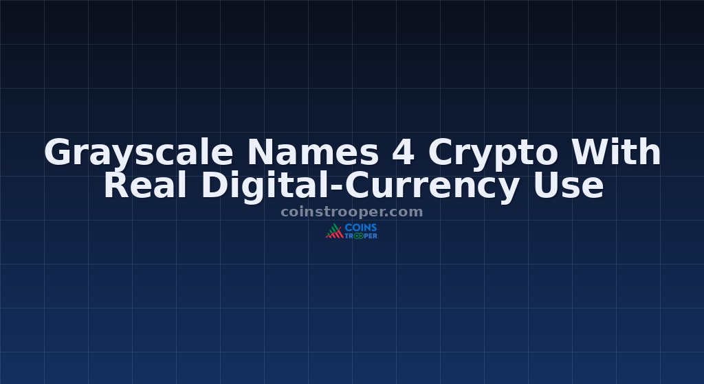 Grayscale Names 4 Crypto With Real Digital-Currency Use