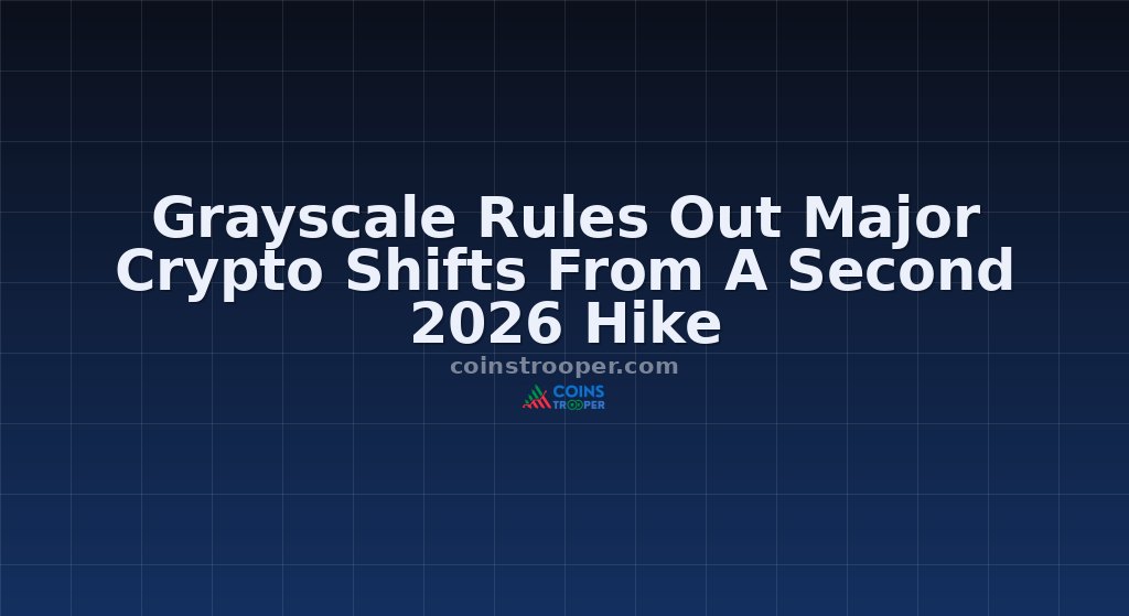 Grayscale Rules Out Major Crypto Shifts From A Second 2026 Hike