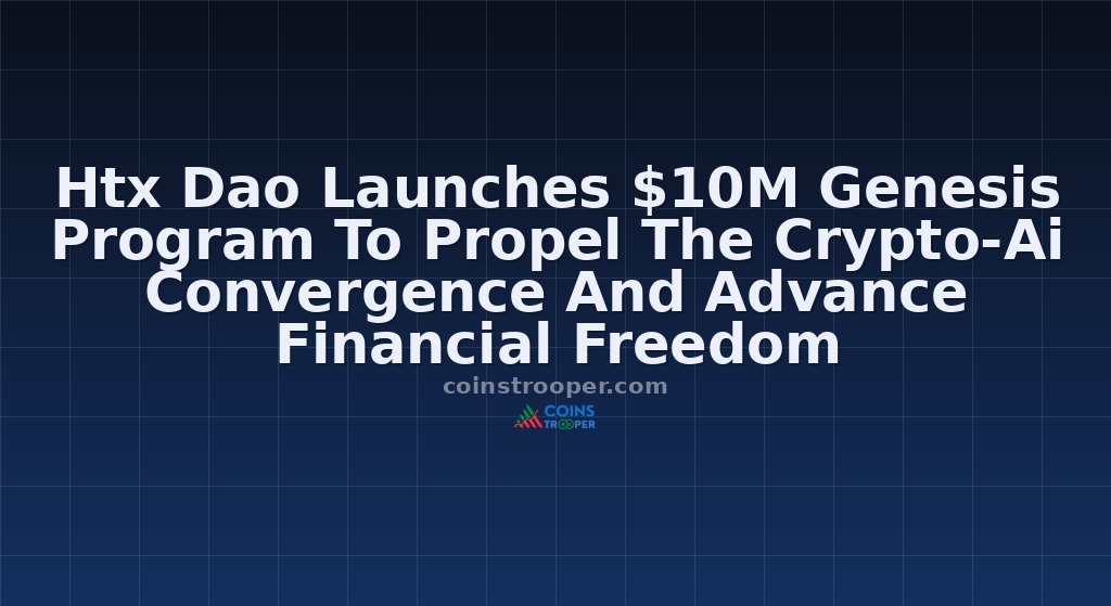 Htx Dao Launches $10M Genesis Program To Propel The Crypto-Ai Convergence And Advance Financial Freedom