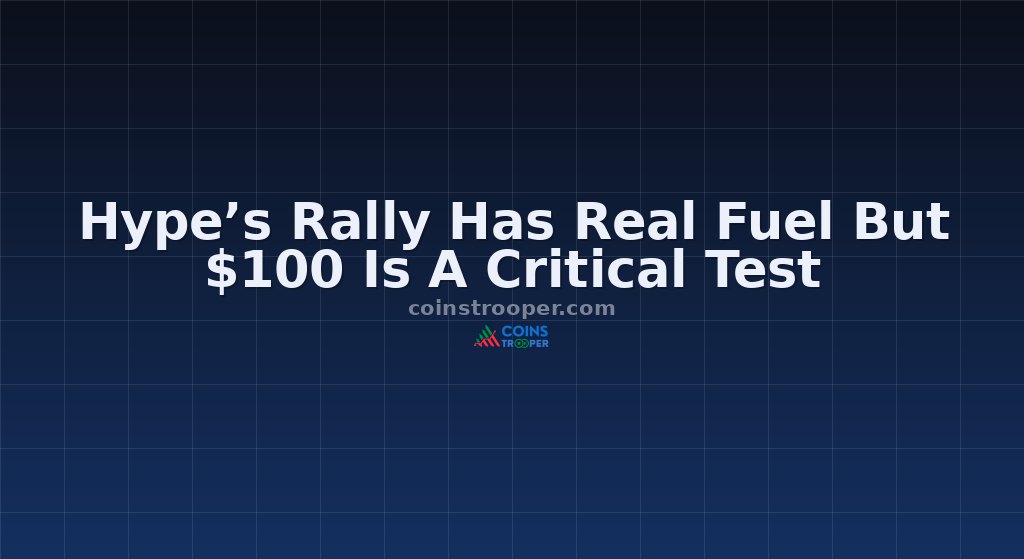 Hype’s Rally Has Real Fuel But $100 Is A Critical Test
