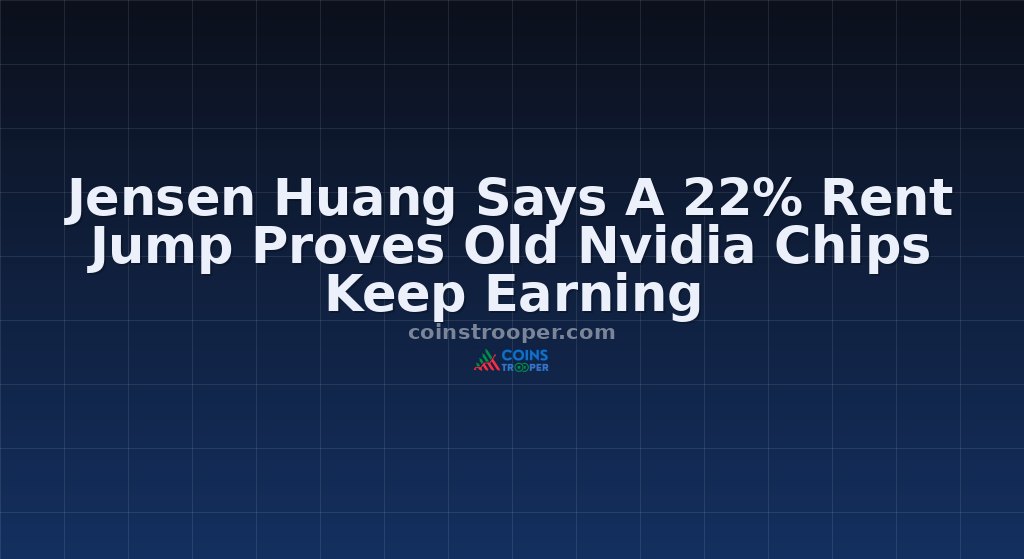 Jensen Huang Says A 22% Rent Jump Proves Old Nvidia Chips Keep Earning