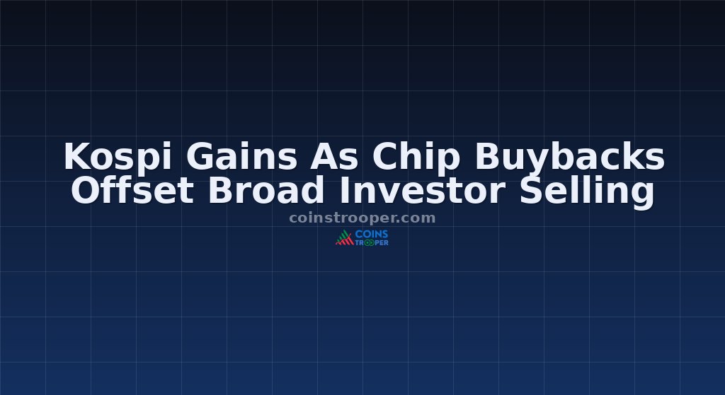 Kospi Gains As Chip Buybacks Offset Broad Investor Selling