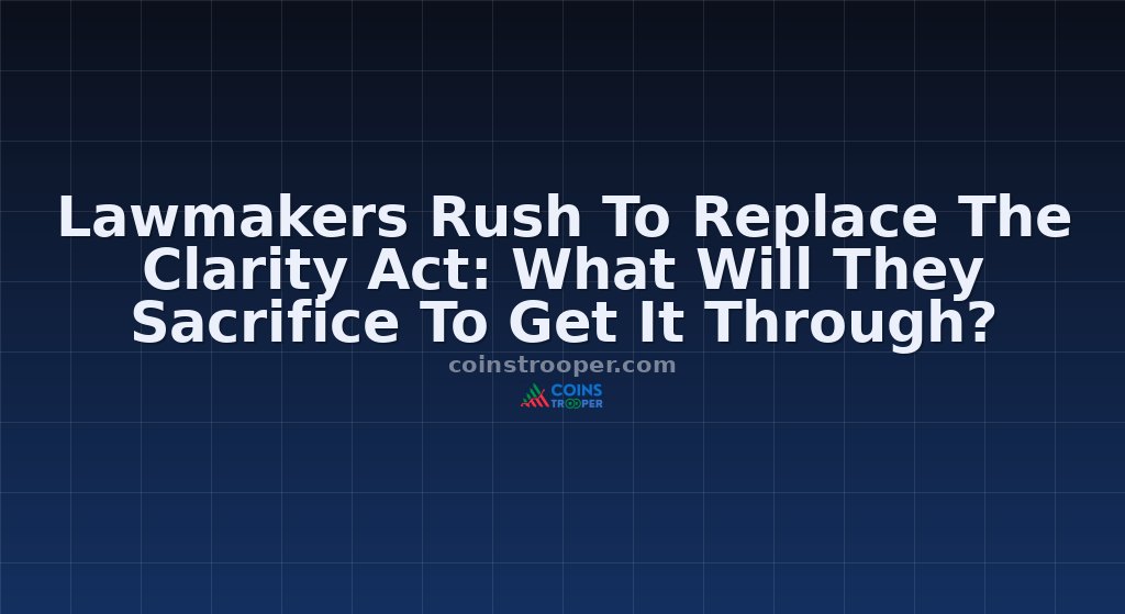 Lawmakers Rush To Replace The Clarity Act: What Will They Sacrifice To Get It Through?