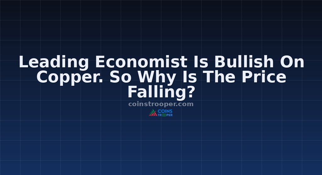 Leading Economist Is Bullish On Copper. So Why Is The Price Falling?