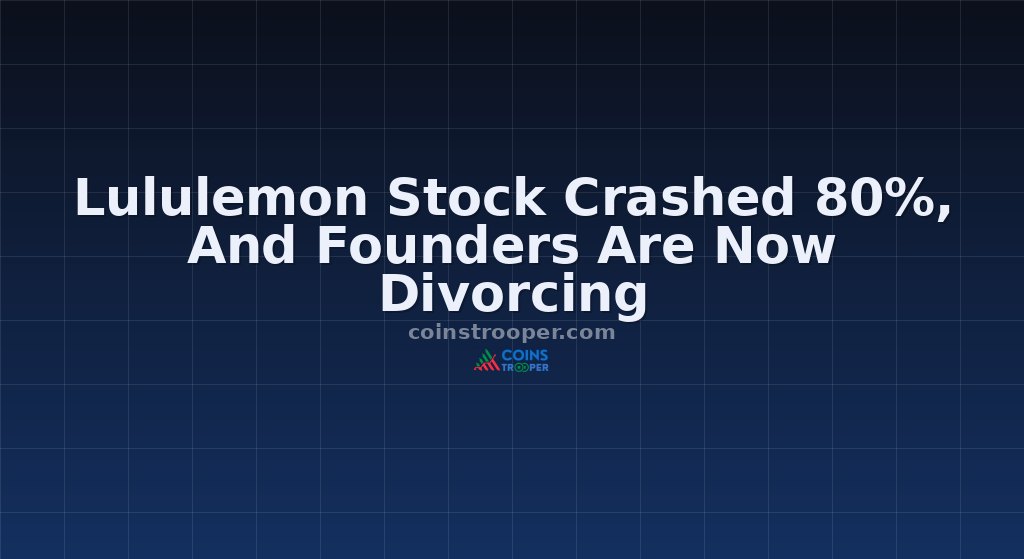 Lululemon Stock Crashed 80%, And Founders Are Now Divorcing