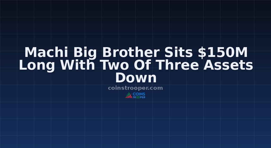 Machi Big Brother Sits $150M Long With Two Of Three Assets Down
