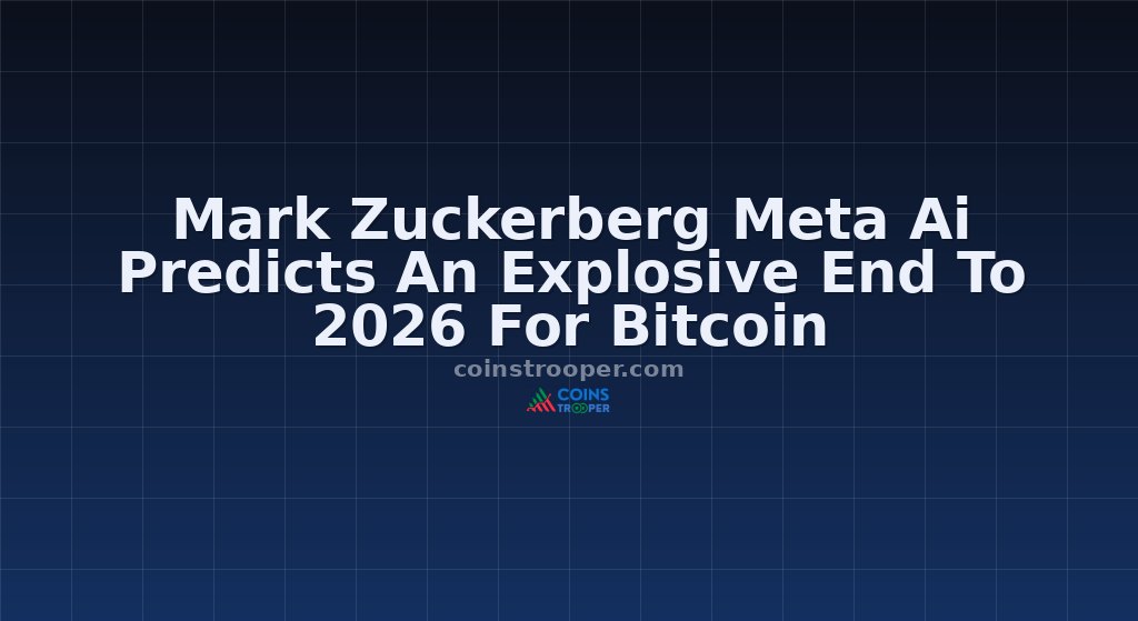 Mark Zuckerberg Meta Ai Predicts An Explosive End To 2026 For Bitcoin