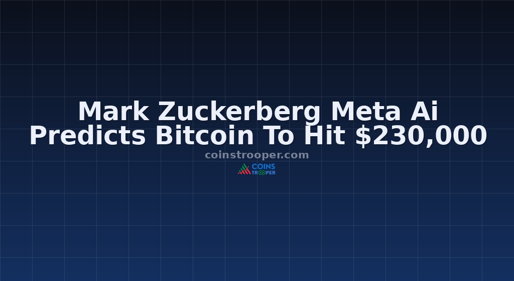 Mark Zuckerberg Meta Ai Predicts Bitcoin To Hit $230,000