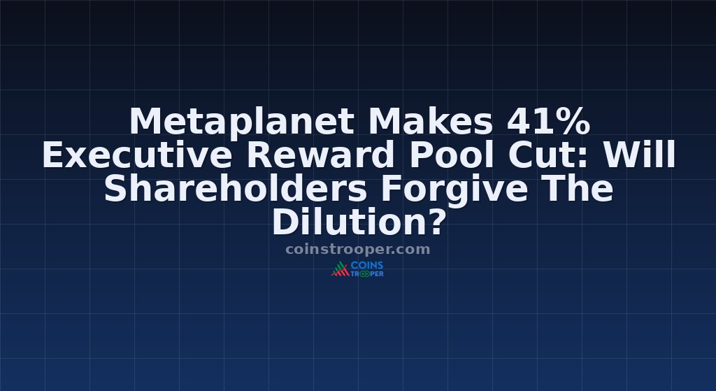 Metaplanet Makes 41% Executive Reward Pool Cut: Will Shareholders Forgive The Dilution?