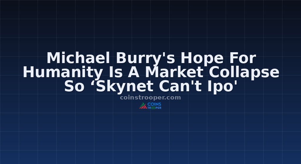 Michael Burry's Hope For Humanity Is A Market Collapse So ‘Skynet Can't Ipo'