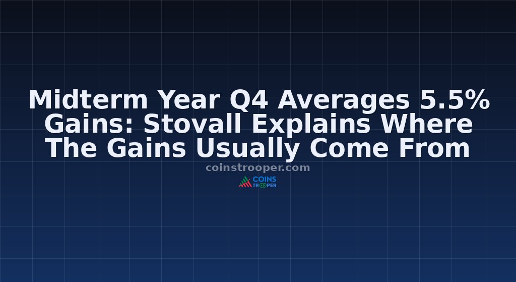 Midterm Year Q4 Averages 5.5% Gains: Stovall Explains Where The Gains Usually Come From