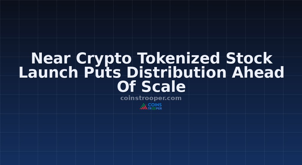 Near Crypto Tokenized Stock Launch Puts Distribution Ahead Of Scale