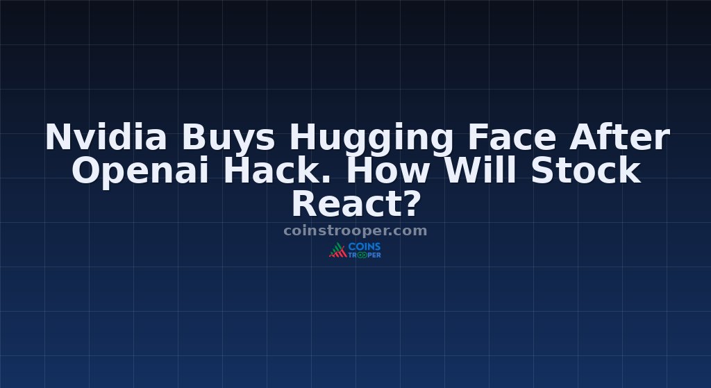 Nvidia Buys Hugging Face After Openai Hack. How Will Stock React?