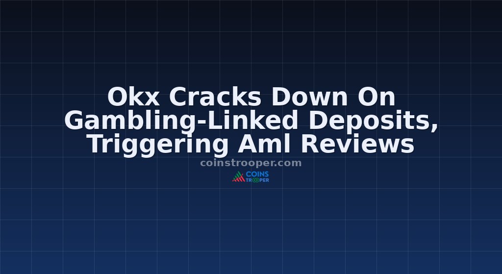Okx Cracks Down On Gambling-Linked Deposits, Triggering Aml Reviews