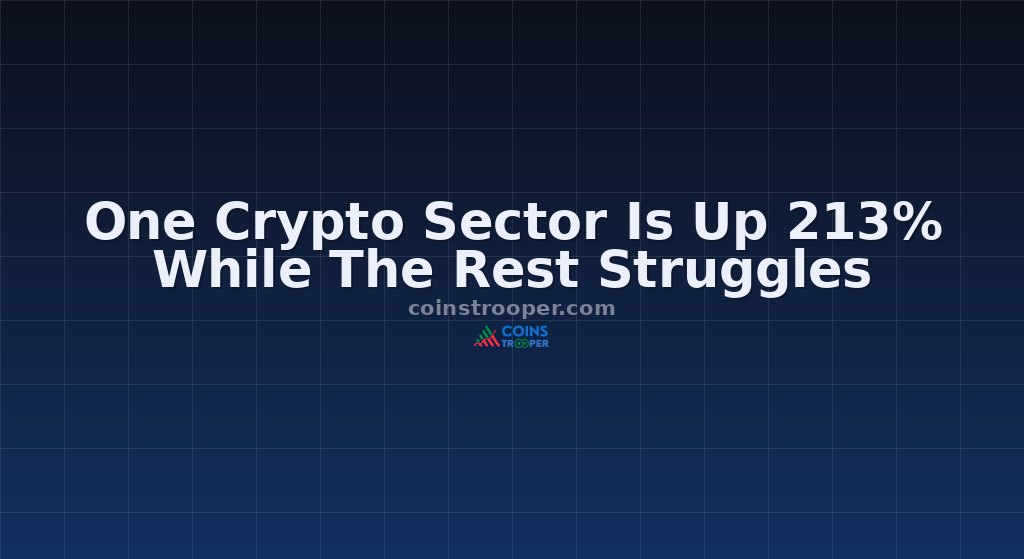 One Crypto Sector Is Up 213% While The Rest Struggles