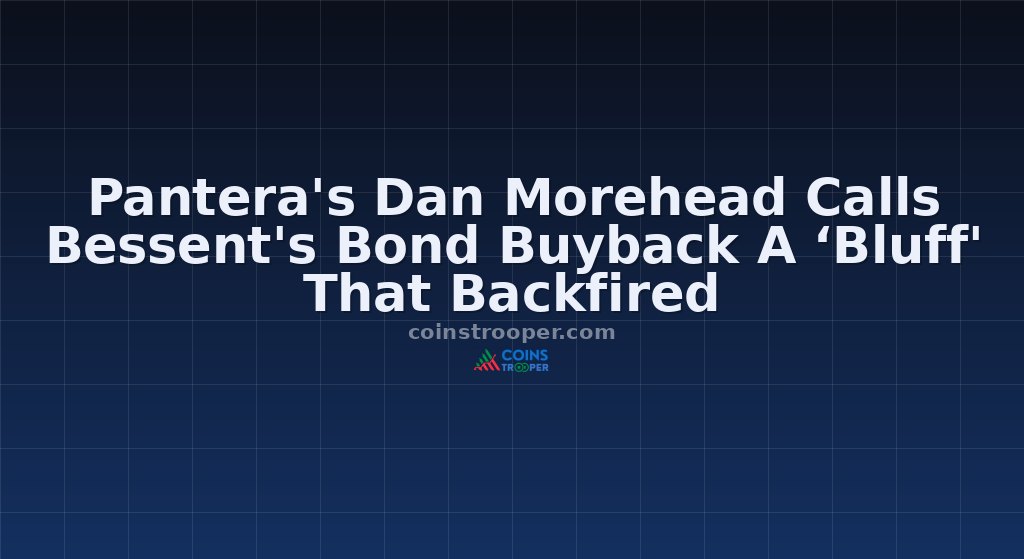 Pantera's Dan Morehead Calls Bessent's Bond Buyback A ‘Bluff' That Backfired
