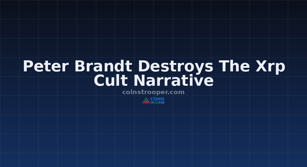 Peter Brandt Destroys The Xrp Cult Narrative