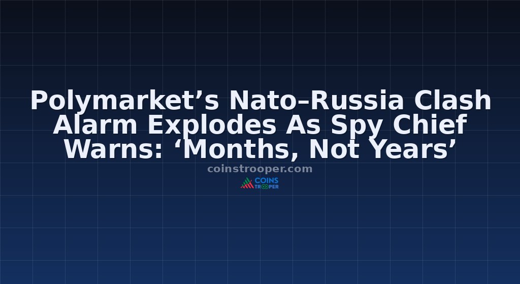 Polymarket’s Nato–Russia Clash Alarm Explodes As Spy Chief Warns: ‘Months, Not Years’