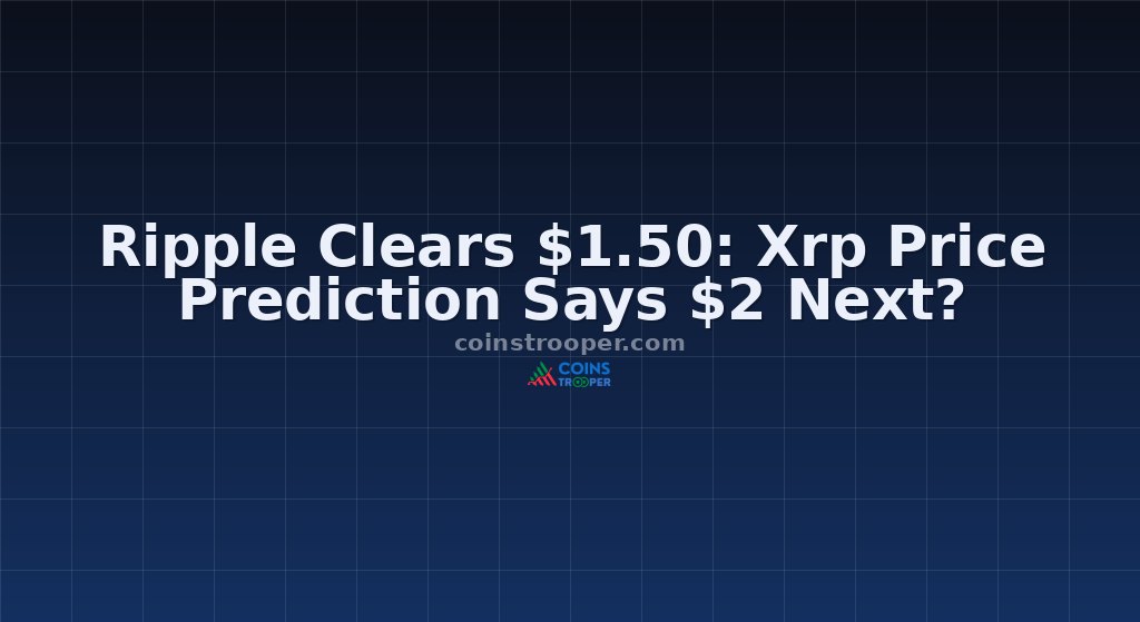 Ripple Clears $1.50: Xrp Price Prediction Says $2 Next?