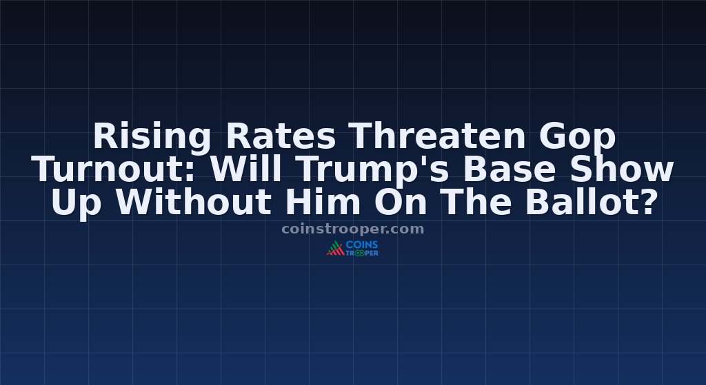Rising Rates Threaten Gop Turnout: Will Trump's Base Show Up Without Him On The Ballot?