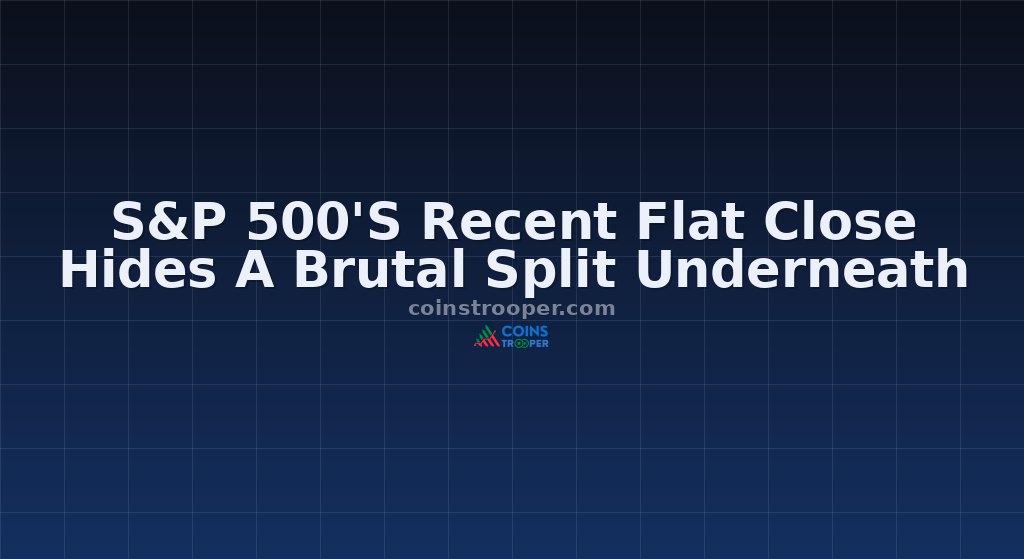 S&P 500'S Recent Flat Close Hides A Brutal Split Underneath