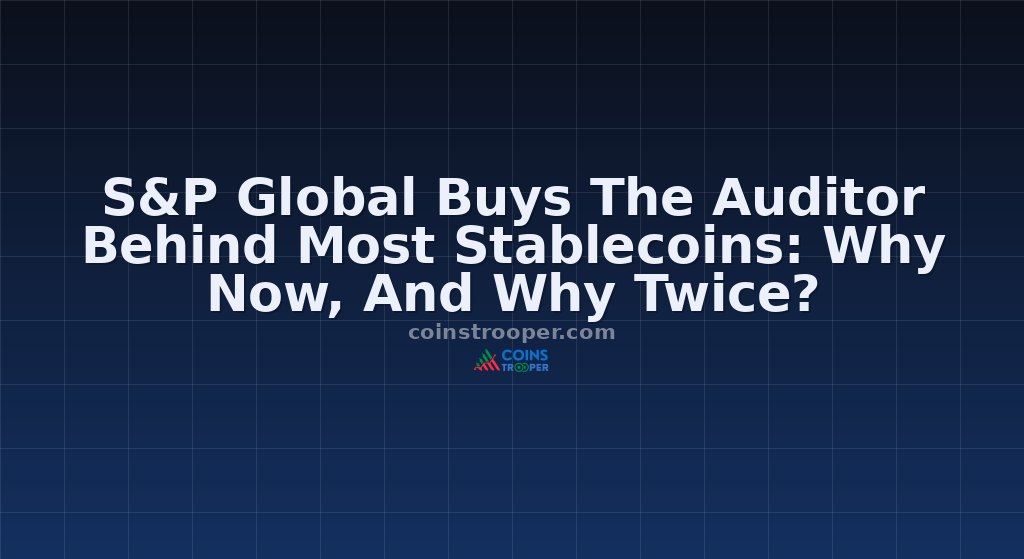 S&P Global Buys The Auditor Behind Most Stablecoins: Why Now, And Why Twice?