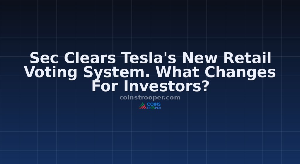 Sec Clears Tesla's New Retail Voting System. What Changes For Investors?