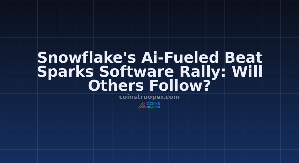Snowflake's Ai-Fueled Beat Sparks Software Rally: Will Others Follow?