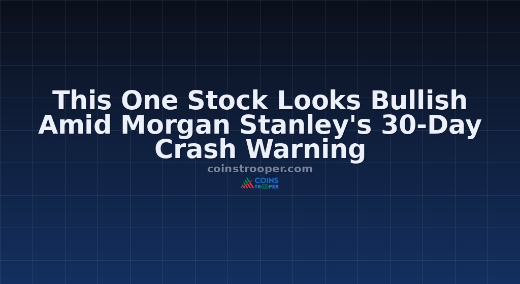 This One Stock Looks Bullish Amid Morgan Stanley's 30-Day Crash Warning