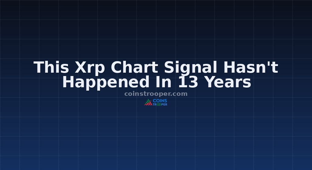 This Xrp Chart Signal Hasn't Happened In 13 Years
