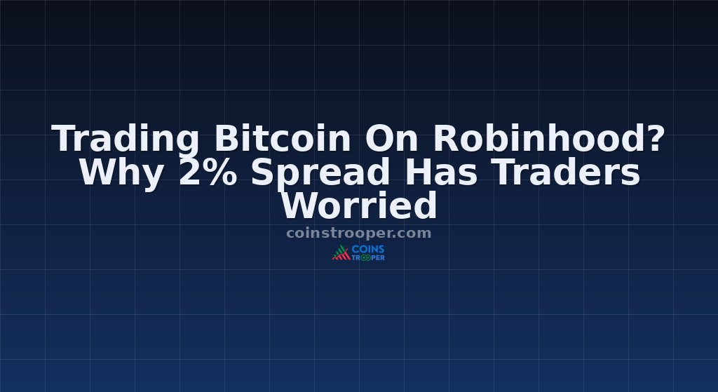 Trading Bitcoin On Robinhood? Why 2% Spread Has Traders Worried
