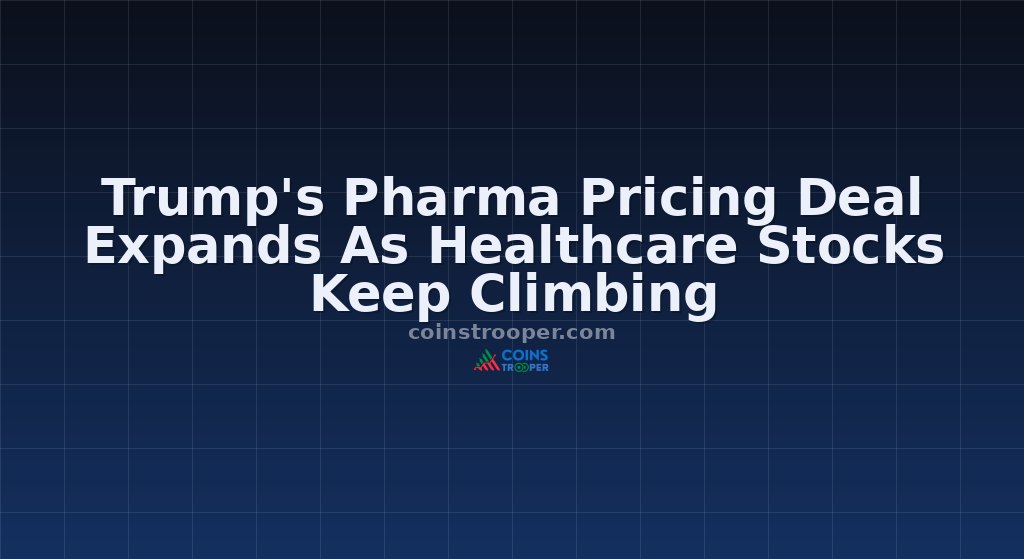 Trump's Pharma Pricing Deal Expands As Healthcare Stocks Keep Climbing
