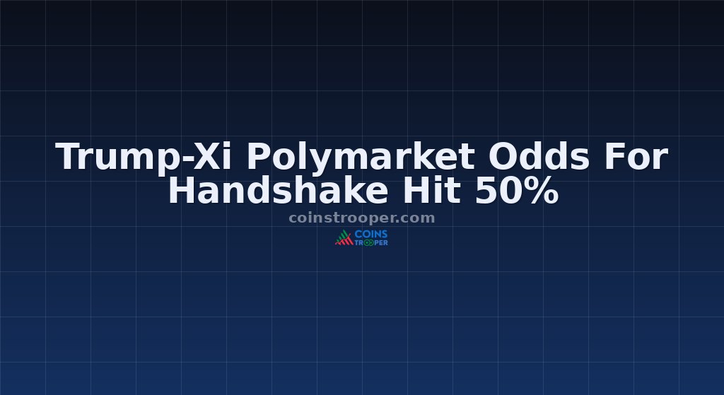 Trump-Xi Polymarket Odds For Handshake Hit 50%