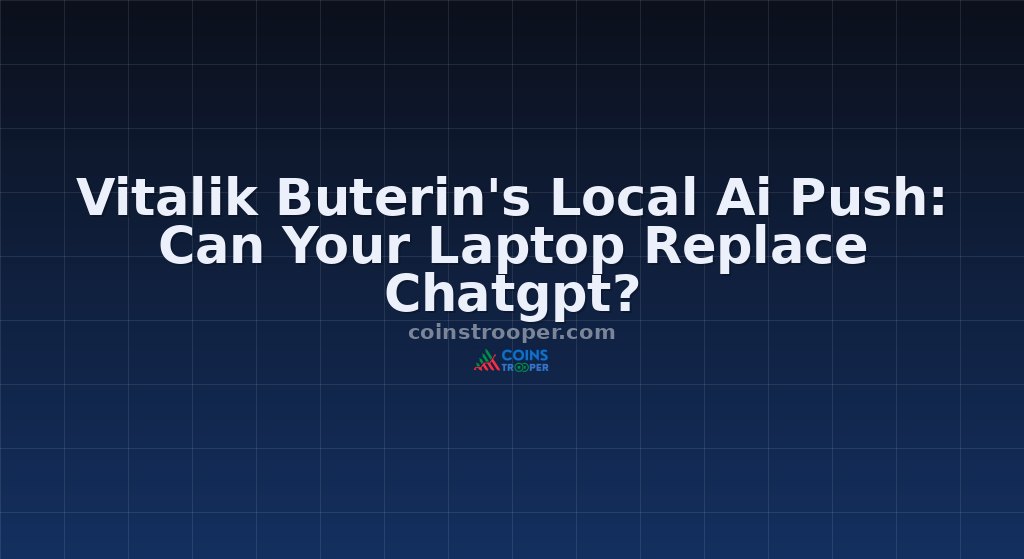 Vitalik Buterin's Local Ai Push: Can Your Laptop Replace Chatgpt?