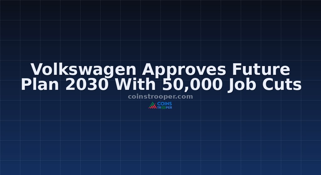 Volkswagen Approves Future Plan 2030 With 50,000 Job Cuts