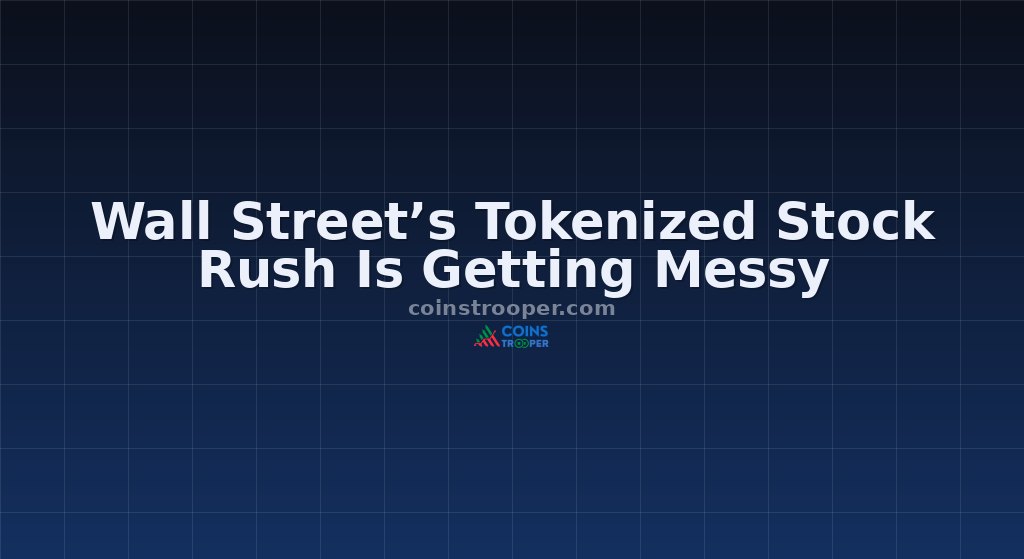 Wall Street’s Tokenized Stock Rush Is Getting Messy
