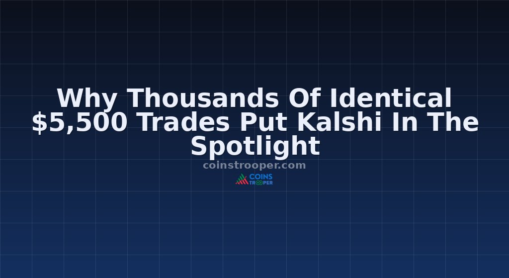 Why Thousands Of Identical $5,500 Trades Put Kalshi In The Spotlight