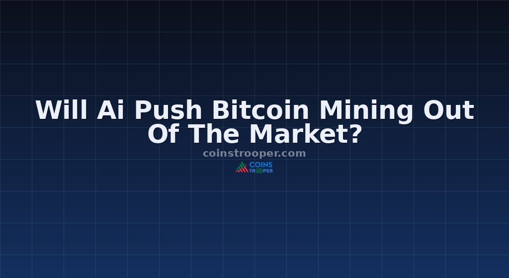 Will Ai Push Bitcoin Mining Out Of The Market?