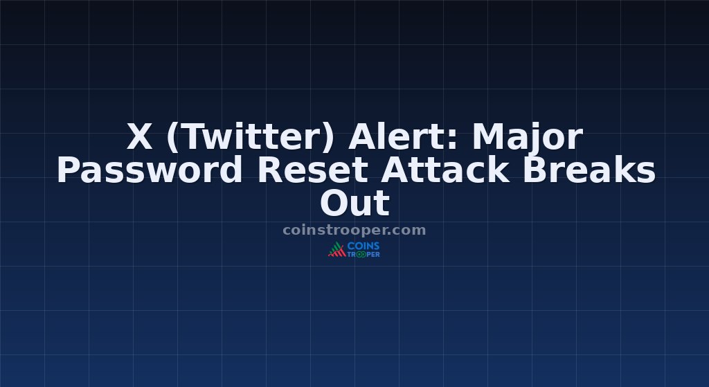 X (Twitter) Alert: Major Password Reset Attack Breaks Out