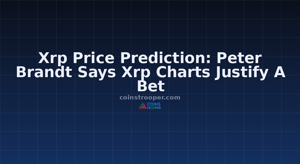 Xrp Price Prediction: Peter Brandt Says Xrp Charts Justify A Bet