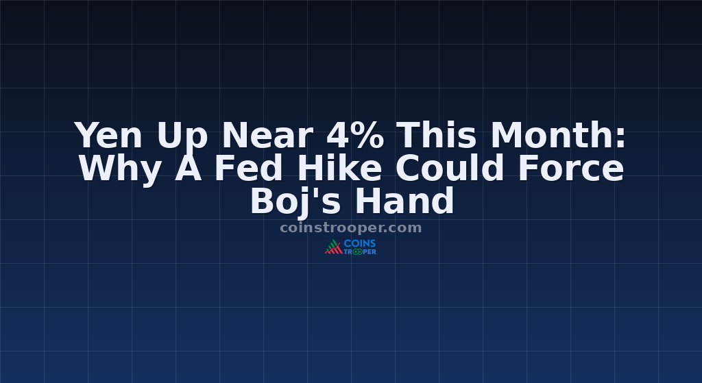 Yen Up Near 4% This Month: Why A Fed Hike Could Force Boj's Hand