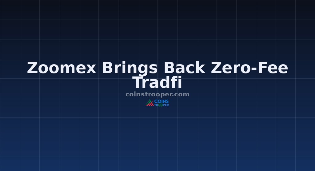 Zoomex Brings Back Zero-Fee Tradfi 