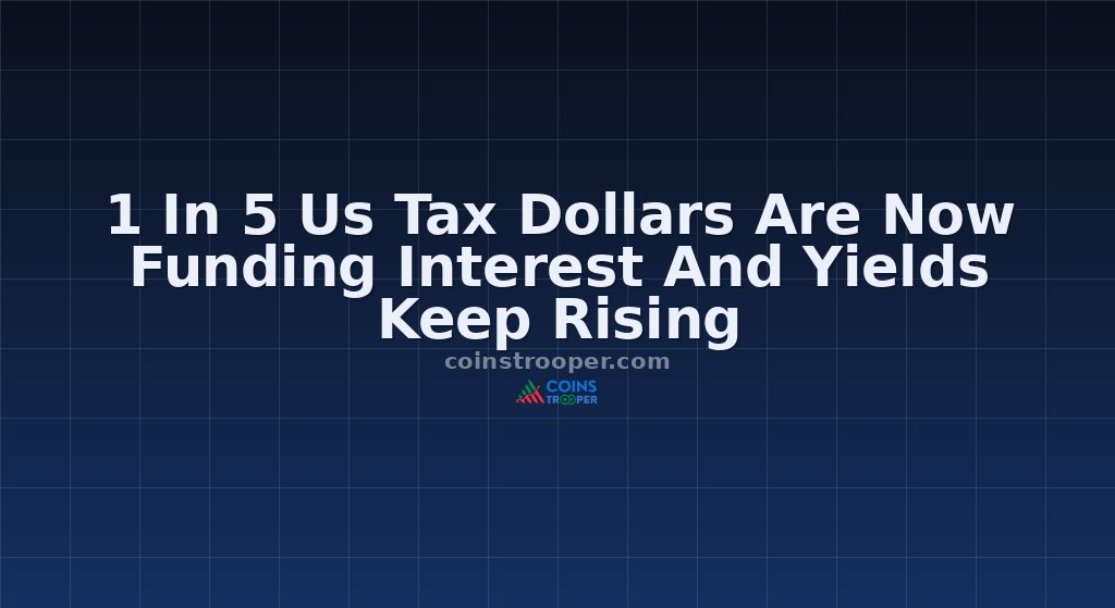 1 In 5 Us Tax Dollars Are Now Funding Interest And Yields Keep Rising