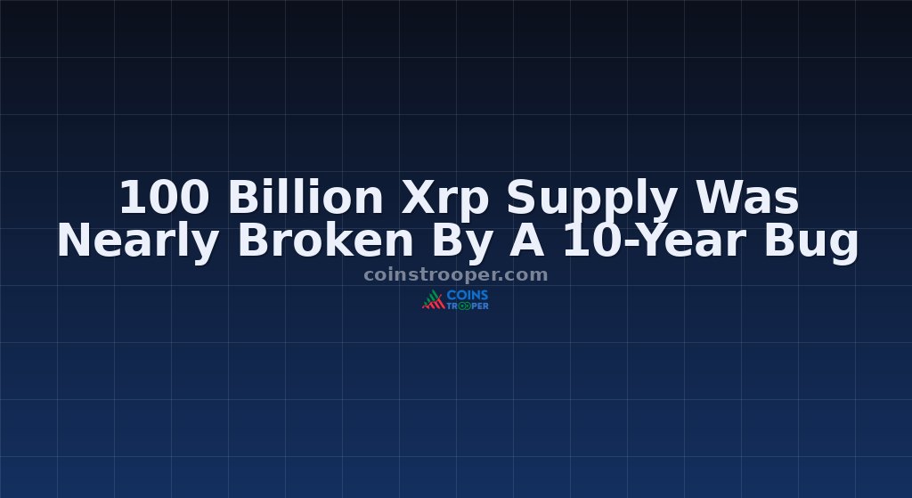 100 Billion Xrp Supply Was Nearly Broken By A 10-Year Bug