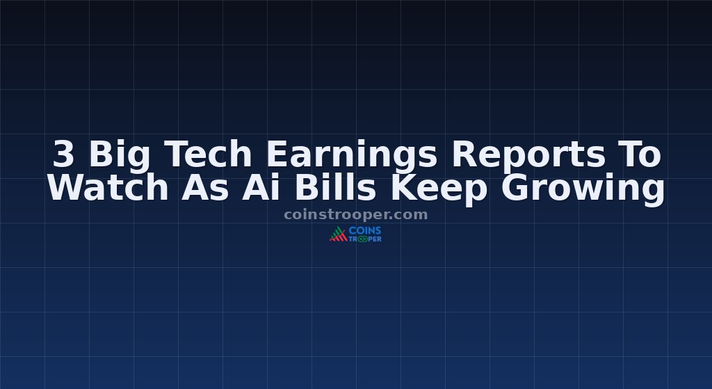 3 Big Tech Earnings Reports To Watch As Ai Bills Keep Growing