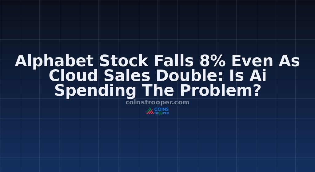 Alphabet Stock Falls 8% Even As Cloud Sales Double: Is Ai Spending The Problem?